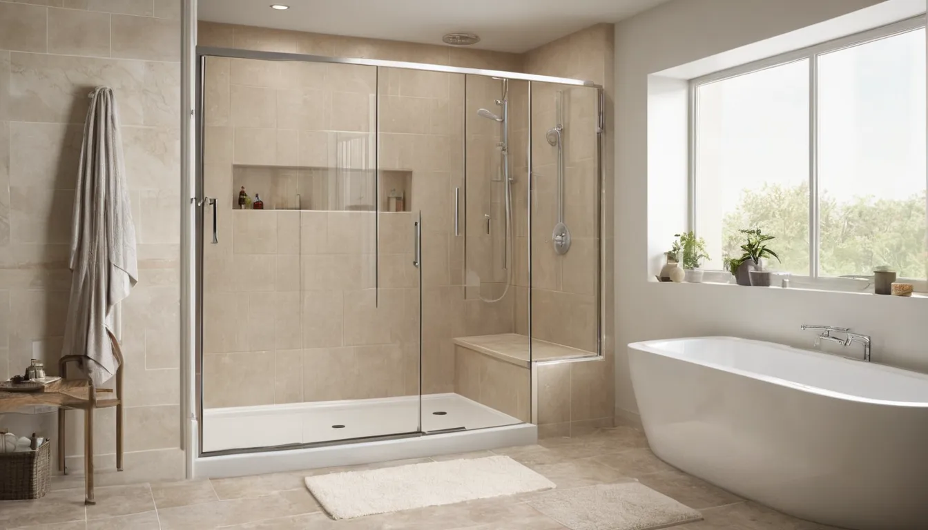 A bright, low-step walk-in shower in a Maryland Heights home after a tub conversion